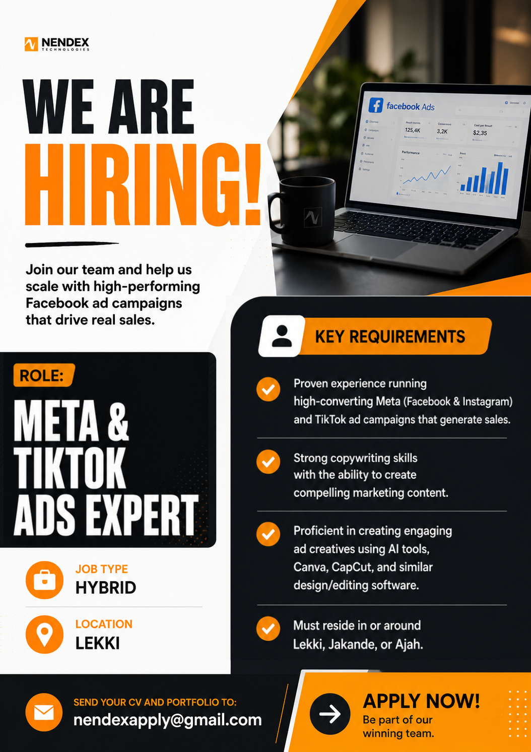 Nendex Technologies Hiring Poster